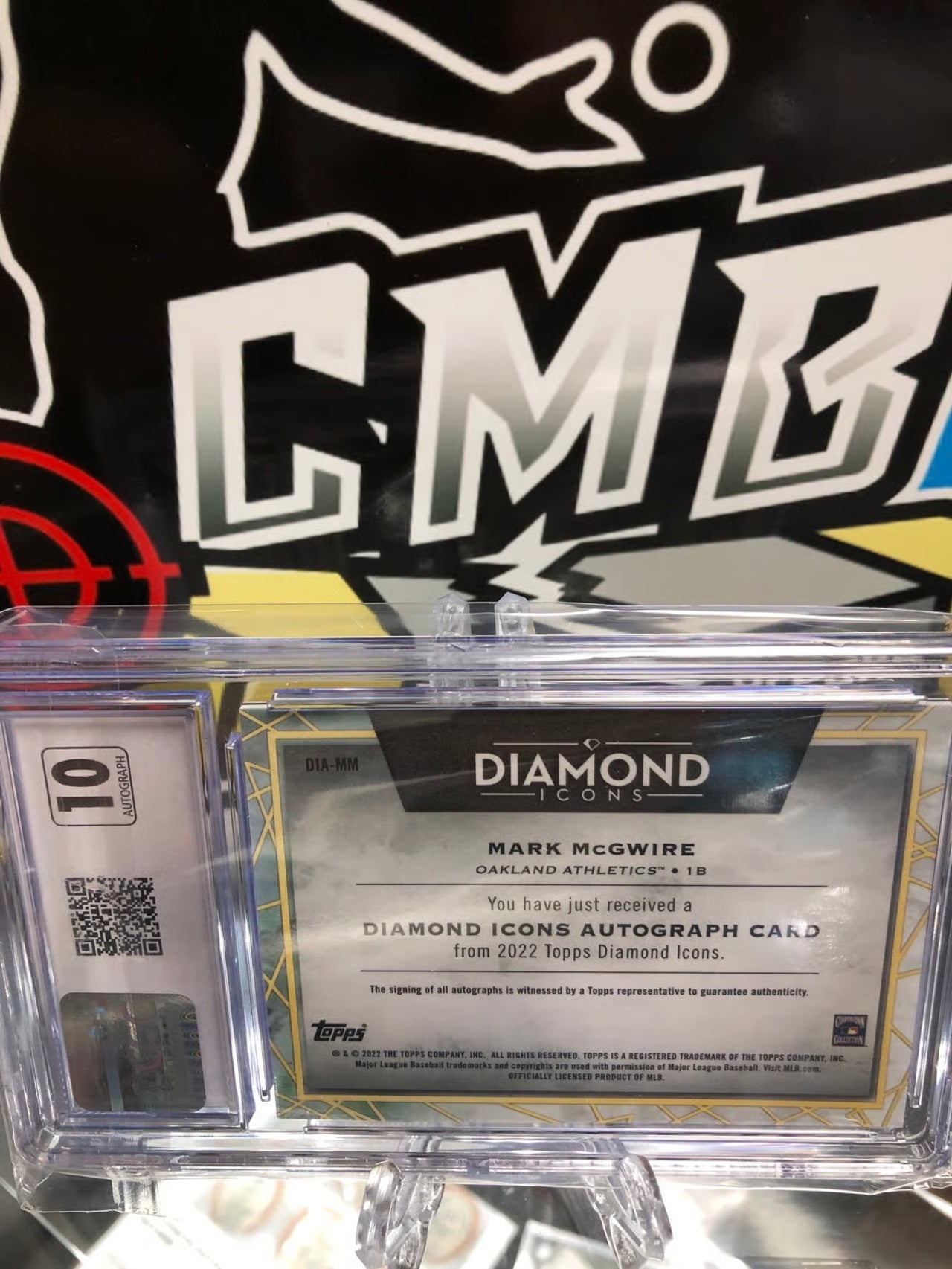 2022 Topps Diamond Icons Autographs Mark McGwire Graded 10/9 Limited!