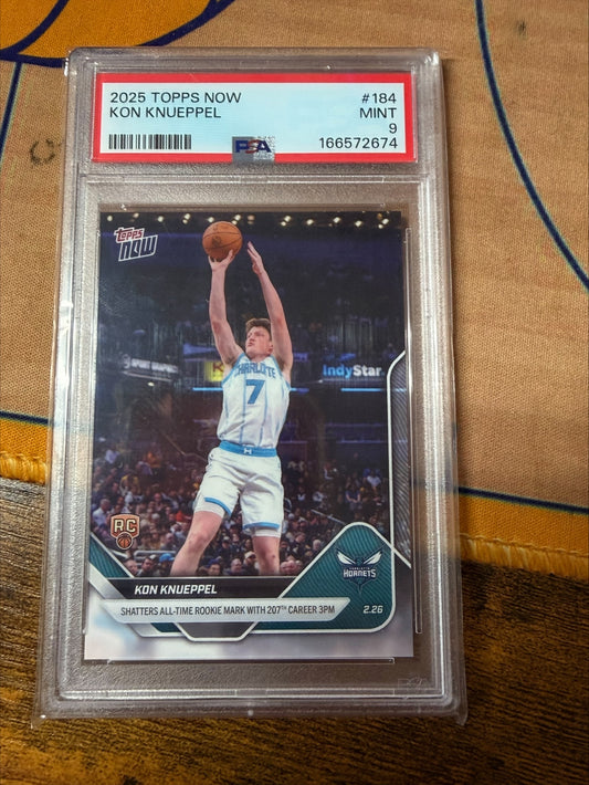 2025 TOPPS NOW KON KNUEPPEL PSA 9