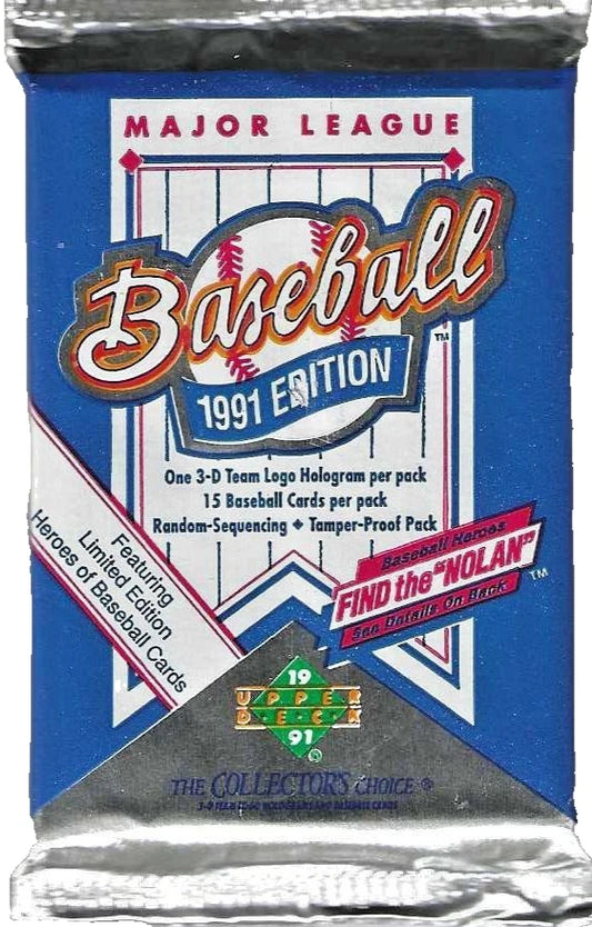 UPPER DECK BASEBALL 1991
