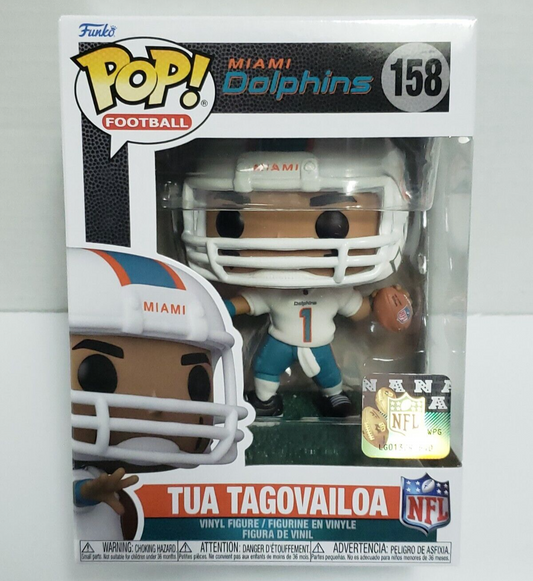 Funko Pop Tua Tagovailoa Miami Dolphins #158. New in Box.