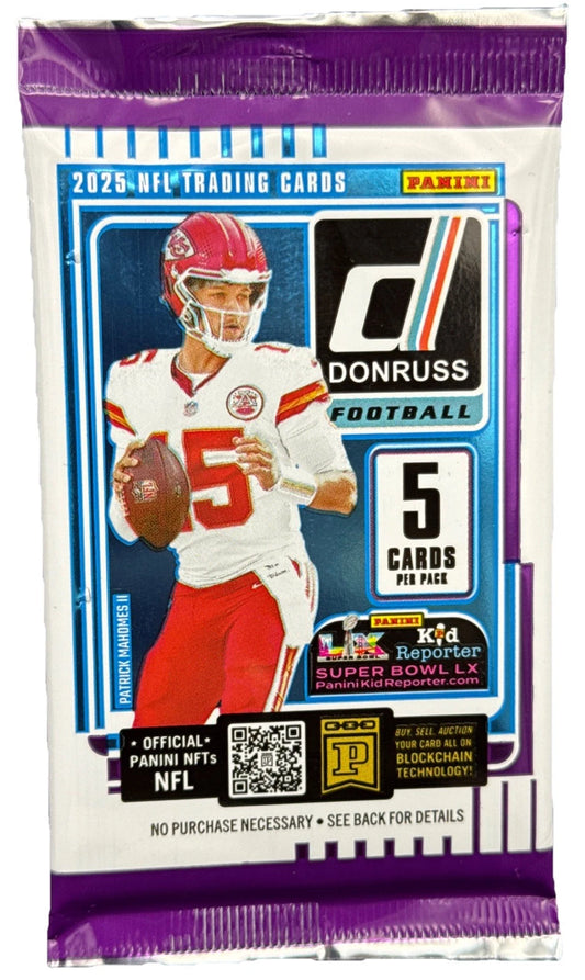 2025 DONRUSS FOOTBALL 5 CARDS PACK