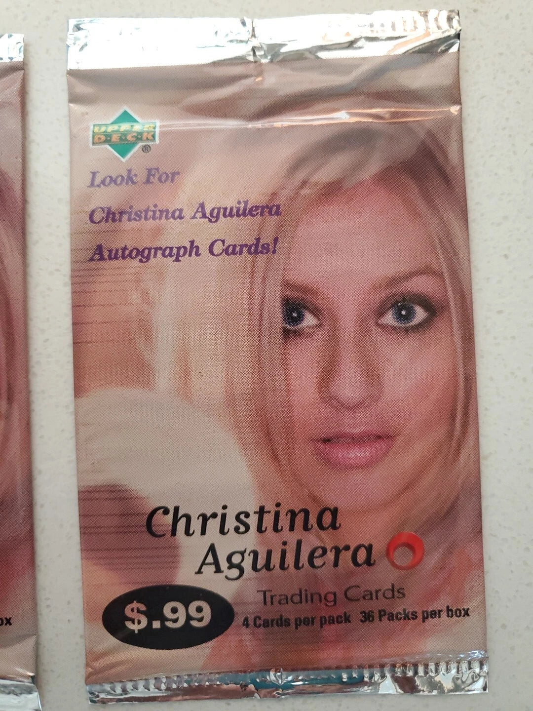 2000 Upper Deck Christina Aguilera Trading Card Pack. New and Sealed. Possible Auto!