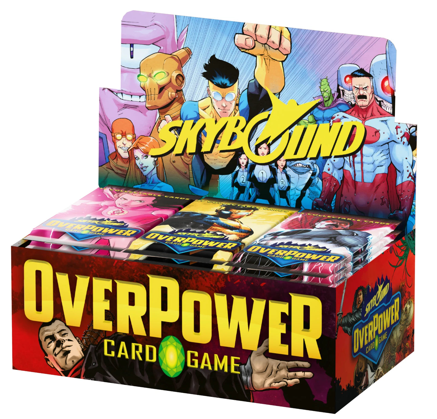 OverPower Card Game Skybound Invincible & The Walking Dead Booster Pack. New.