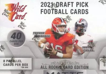 2021 Wild Card All Rookie Card Edition MATTE Football Collegiate Blaster Box. New.