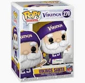 Funko Pop  Minnesota Vikings Santa #270. New.