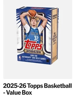 2025/26 Topps NBA Hobby Value Box! New.