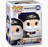 Funko Pop Baltimore Ravens Santa #285. New.