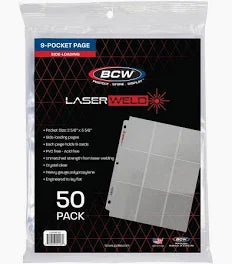 BCW Laserweld Side Load 9 Pocket Pages.