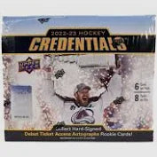 2022/23 Upper Deck Credentials Hockey Hobby Box. New.