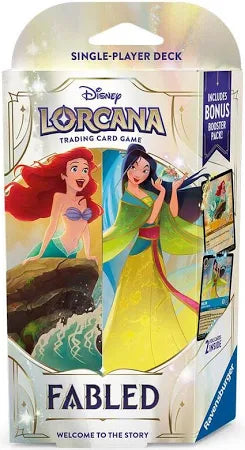 Disney Lorcana Fabled Starter Deck. New. Amber and Sapphire.