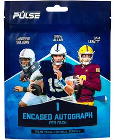 2025 PULSE RETAIL FOOTBALL S2. New and Sealed! 1 Encased Auto per pack!