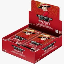 One Piece Carrying on His Will OP13 English Booster Box. New.