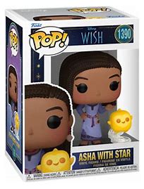 Funko Pop Disney Wish Asha with Star. New. #1390.