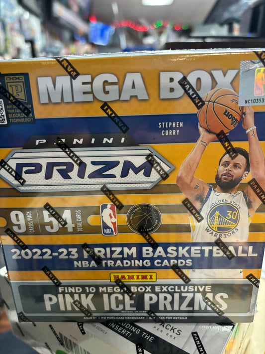 2022-23 Panini Prizm NBA Basketball MEGA Box. New. Pink Ice and Silver Prizms!
