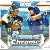 2021 Bowman Chrome HTA MLB Hobby Box. 3 Chrome Autographs.