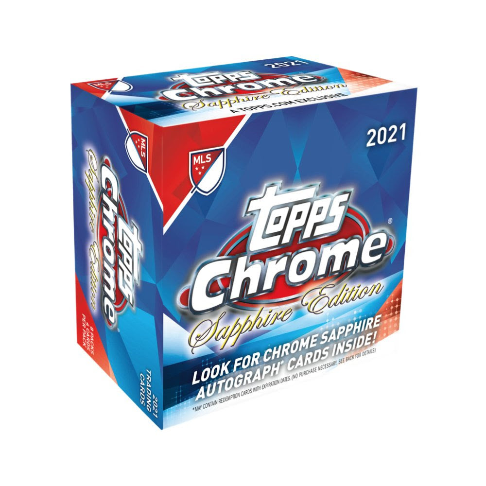 2021 Topps MLS Chrome Soccer Sapphire Edition Box.