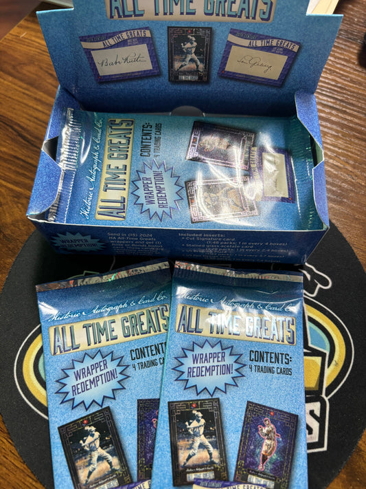 2024 Historic Autographs Baseball All Time Greats Baseball Hobby Box Sealed Pack.