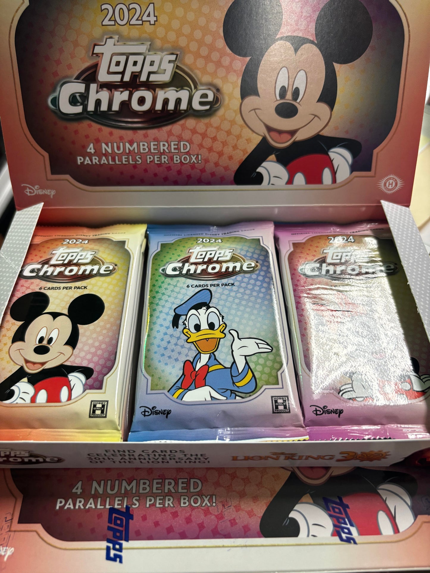 2024 Topps Chrome Disney Hobby Pack. New!