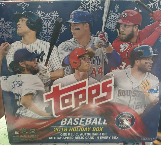 2018 Topps Holiday MLB Sealed Box! New! Ohtani, Soto, Acuna RC's!