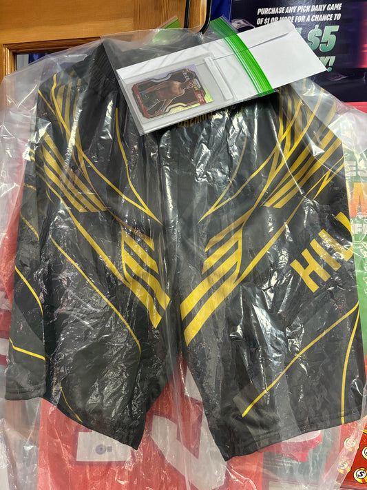 Jamahal Hill Signed UFC Fight Shorts w Beckett COA and RC! Custom printed shorts!