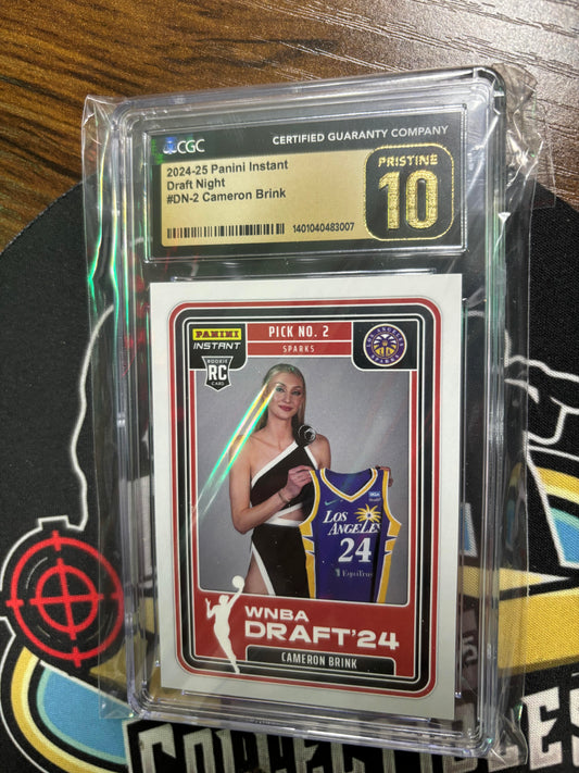 2024-25 Panini Instant Cameron Brink Draft Night RC #DN-2 CGC Graded PRISTINE 10!