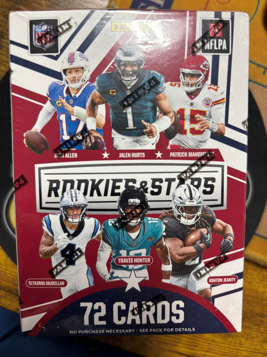 2025 Panini Rookies and Stars NFL Hobby Blaster Box. New. 1 Auto or Mem!